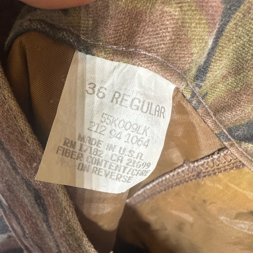 Vintage Duxbak Thinsulate Realtree Camo Winter Hunting Pants Mens 36x32 - Picture 9 of 9